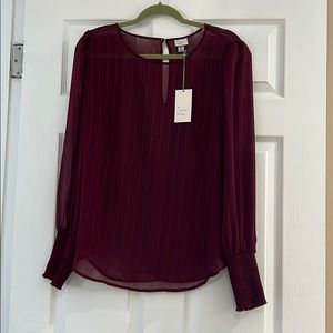 Long sleeve blouse